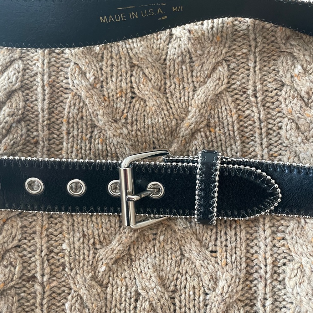 Black Belt with silver detail.
